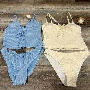 SAMIOL Bikini Bundle (2) – Textured – NWT – Size Medium (Fits S/M)